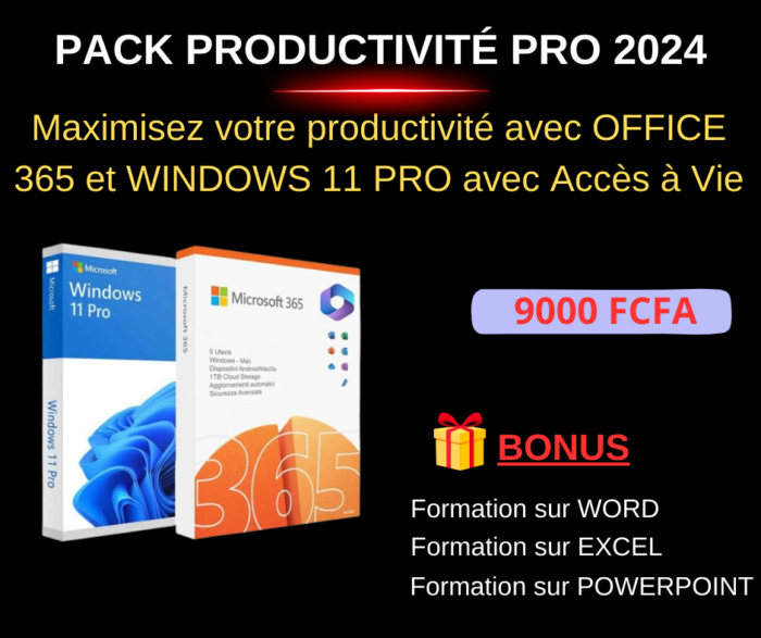 PACK PRODUCTIVITÉ PRO 2024