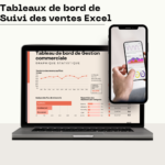 Tableau de bord de suivi des ventes+stock sur Excel (Devise : XAF)