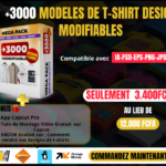 +3000 MODELES DE T-SHIRT DESIGNS