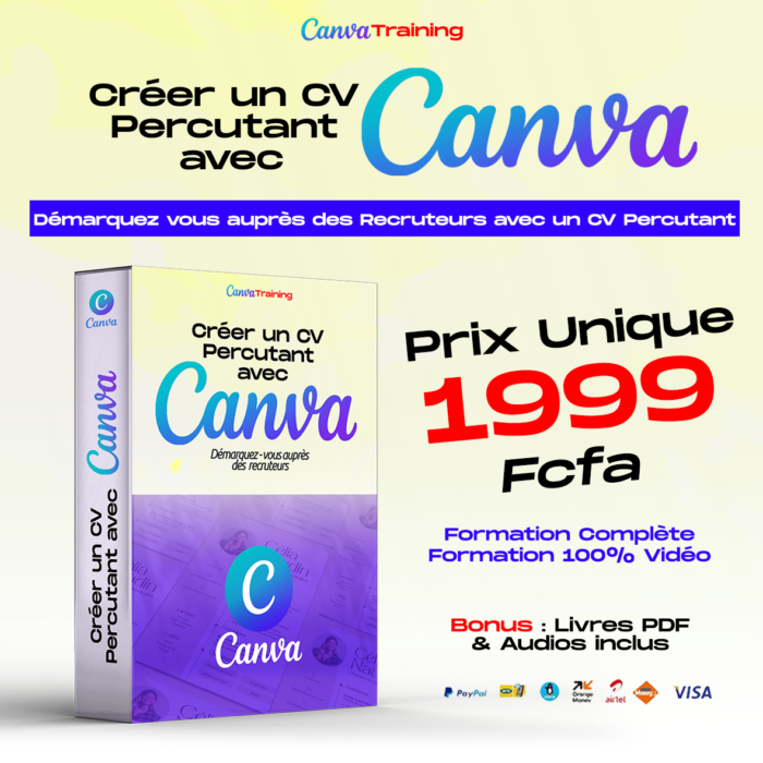 Formation CV Percutant avec CANVA