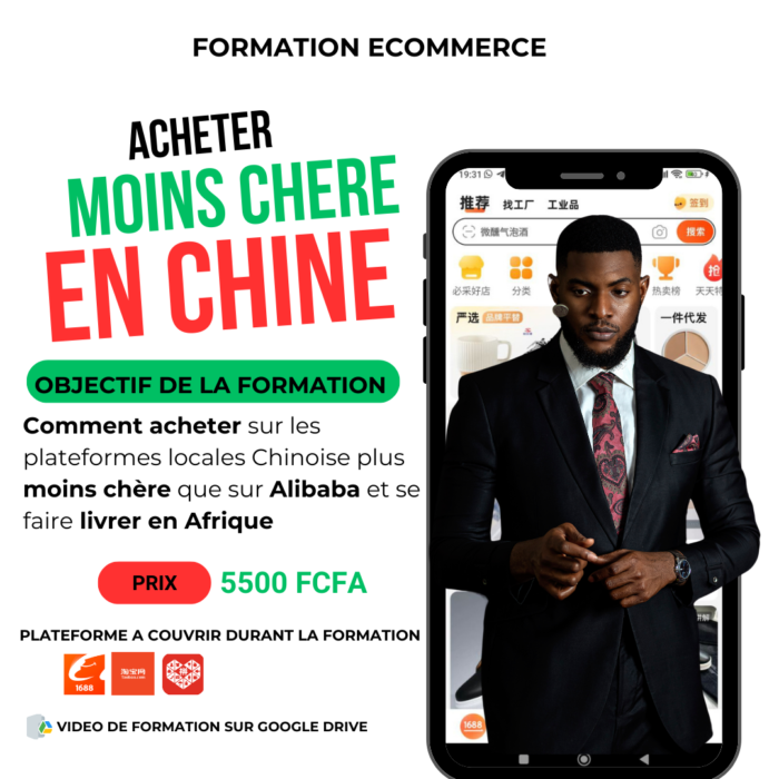 Pack Achat Moins Chère en Chine via 1688, Taobao et Pinduoduo