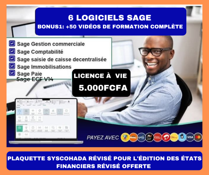 PACK DE 6 LOGICIELS SAGE & +50 VIDÉOS DE FORMATION COMPLÈTE POUR UNE MAÎTRISE PARFAITE