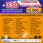 +330 FORMATIONS, 200 LIVRES AUDIO ET…PLUS ENCORE AVEC DROITS DE REVENTES)