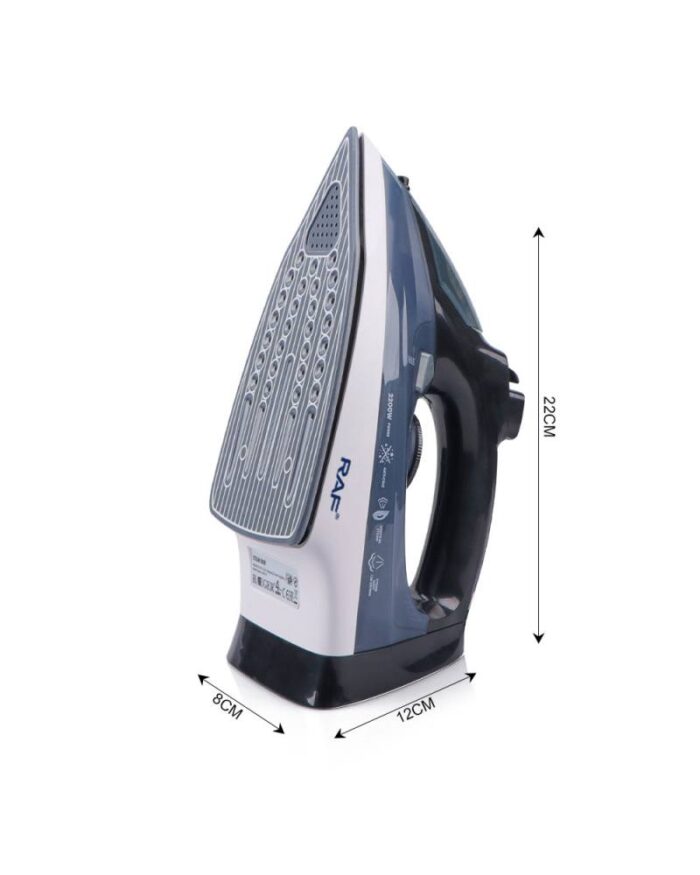 Fer à vapeur RAF 1400 W avec semelle en céramique, anti-goutte, autonettoyage, vapeur continue, fonction rafale et pulvérisation R.1275G – Image 2