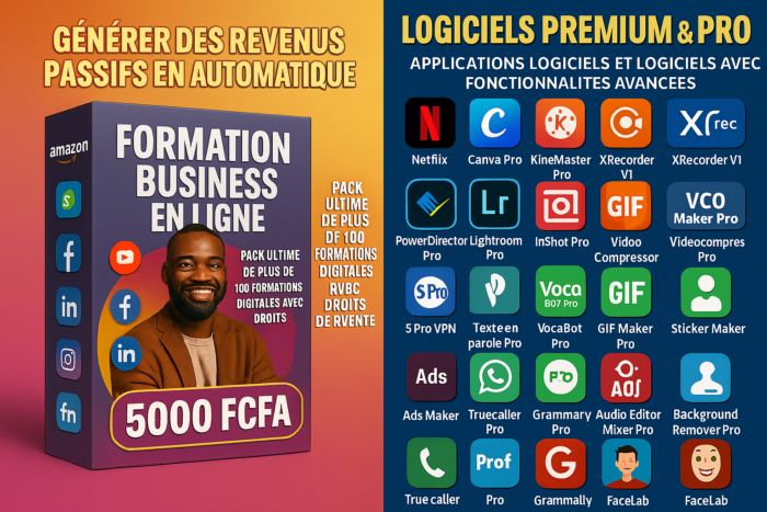 PACK DE FORMATIONS ET LOGICIELS PRMIUMEMIUM & PRO A VIE – Image 2